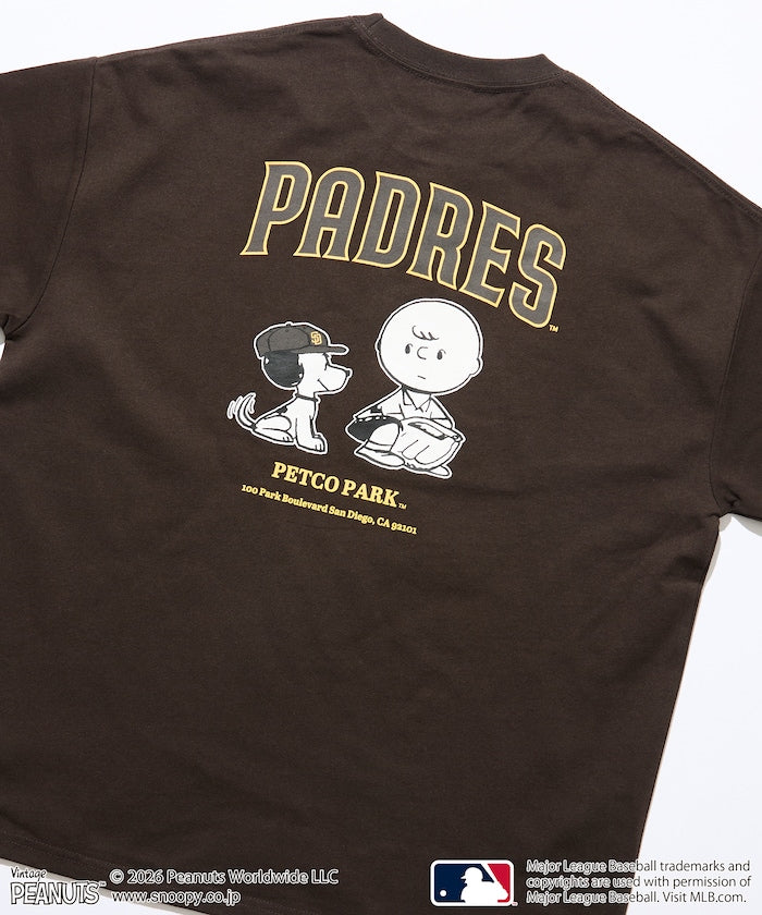 PEANUTS×MLB / PADRES 教士 短袖T恤