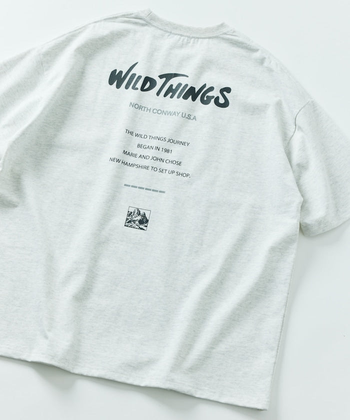 WILD THINGS×FREAK'S STORE / 背後標誌 短袖T恤