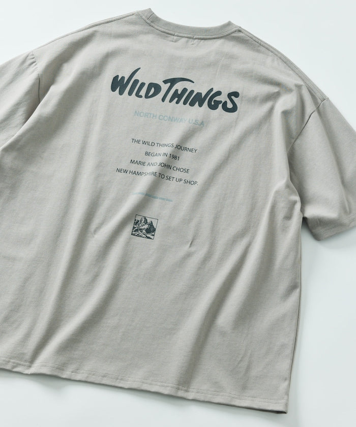 WILD THINGS×FREAK'S STORE / 背後標誌 短袖T恤