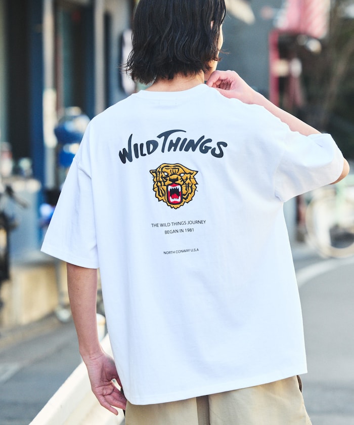 WILD THINGS×FREAK'S STORE / 老虎圖案 短袖T恤