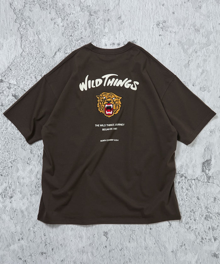 WILD THINGS × FREAK'S STORE / 虎紋刺繡 短袖T恤
