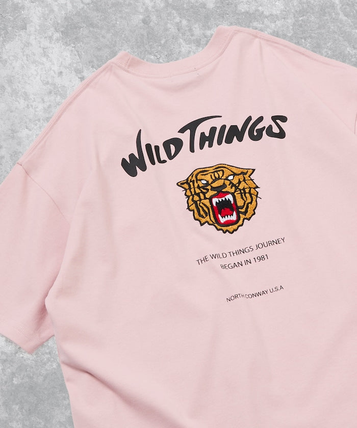 WILD THINGS × FREAK'S STORE / 虎紋刺繡 短袖T恤