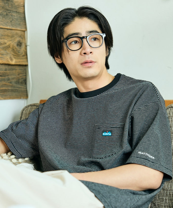 KAVU × FREAK'S STORE / 刺繡口袋短袖T恤