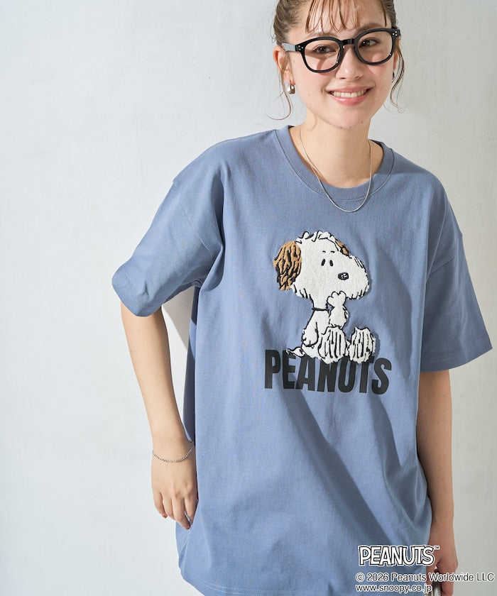 PEANUTS x FREAK’S STORE / PEANUTS 立體刺繡短袖T恤 女版 單尺寸