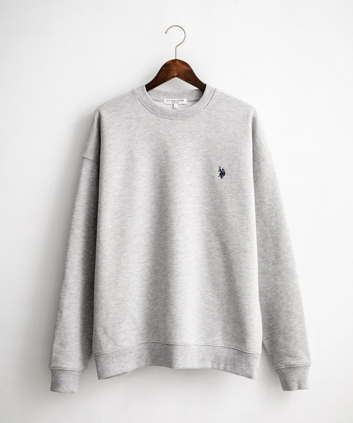 U.S. POLO ASSN. / 寬鬆刷毛刺繡 圓領衫(日本聯名限定)