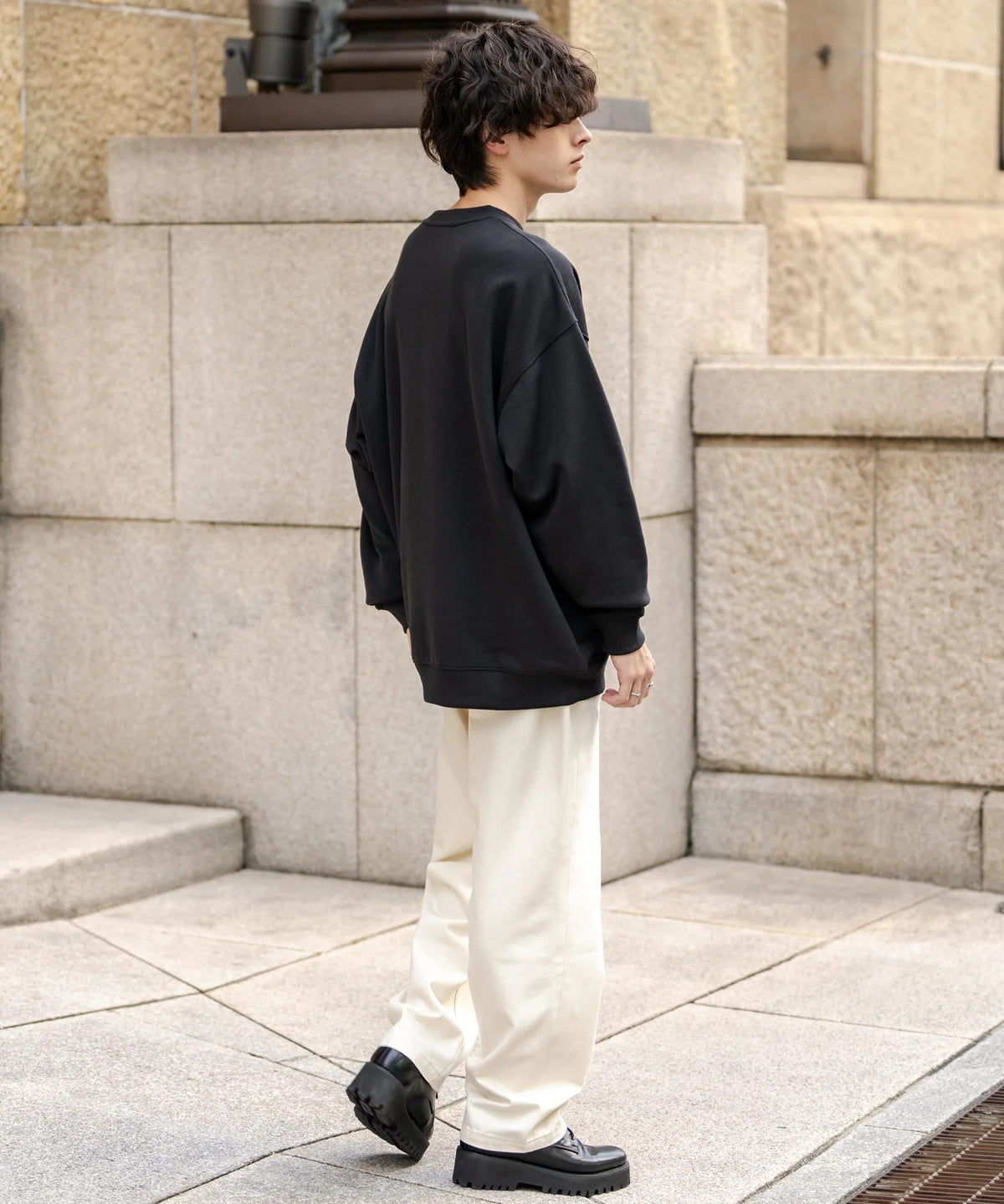 U.S. POLO ASSN. / 寬鬆刷毛刺繡 圓領衫(日本聯名限定)