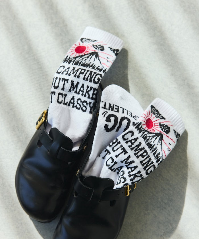 Coleman Socks insect shield / 圖案中筒襪