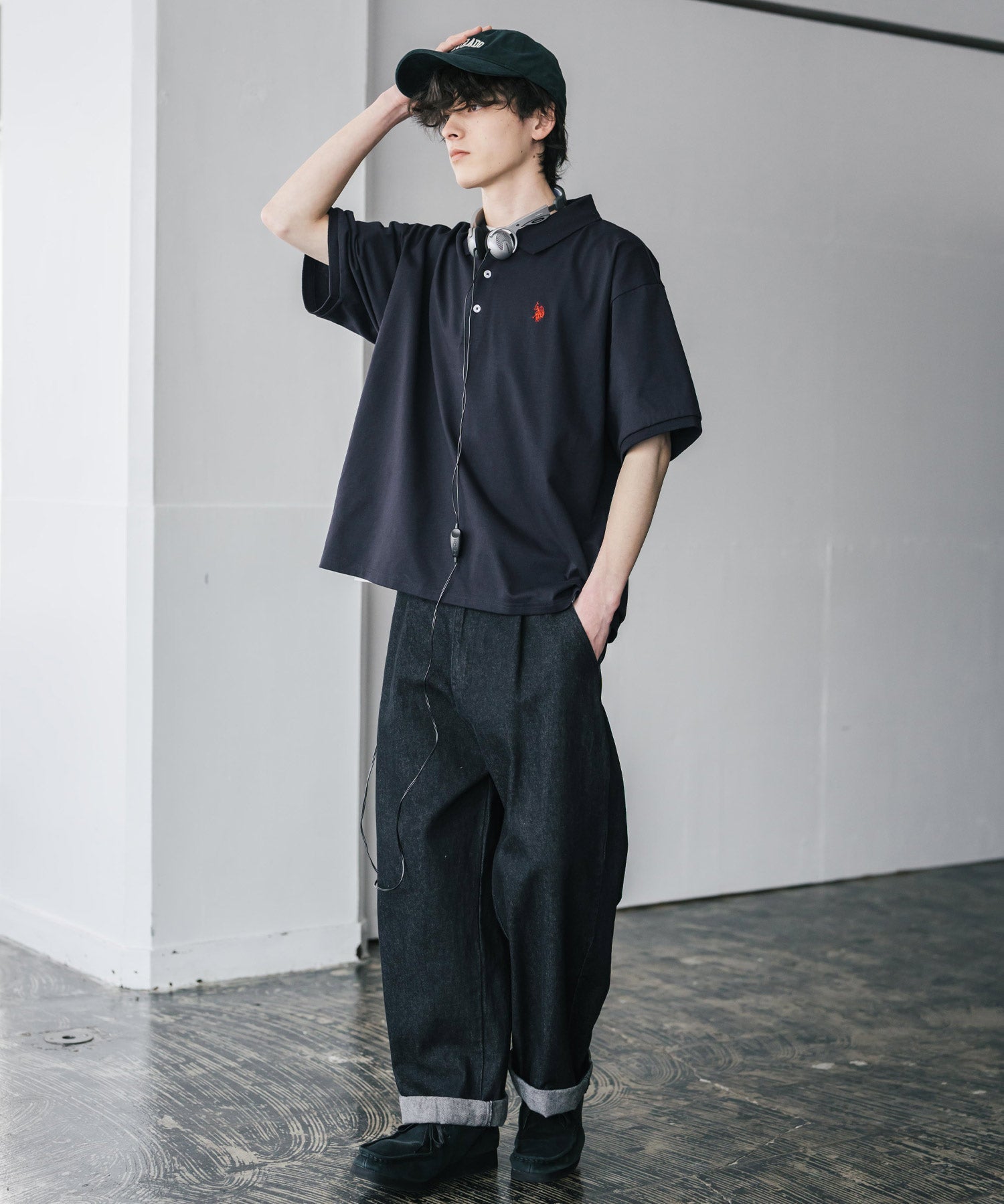 U.S. POLO ASSN. / 刺繡標誌天竺短袖Polo衫