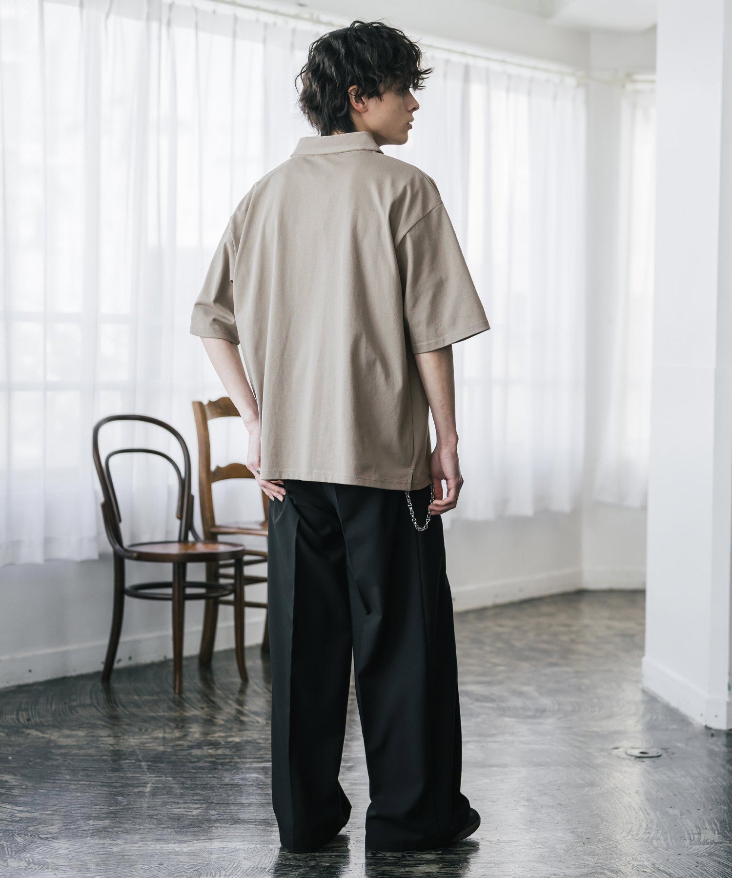 U.S. POLO ASSN. / 半拉鍊刺繡短袖 Polo 衫