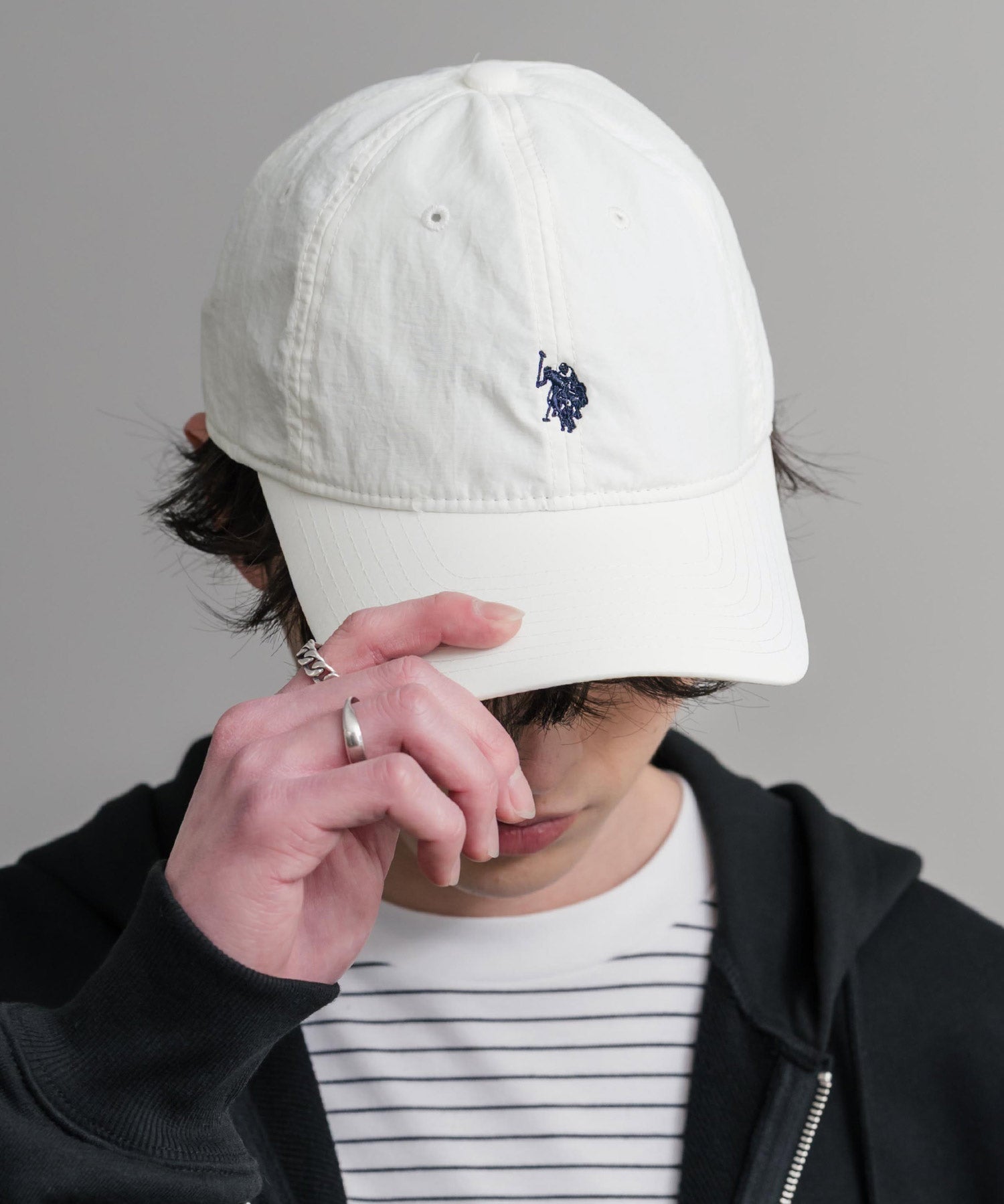 U.S. POLO ASSN. / 刺繡標誌機能尼龍棒球帽