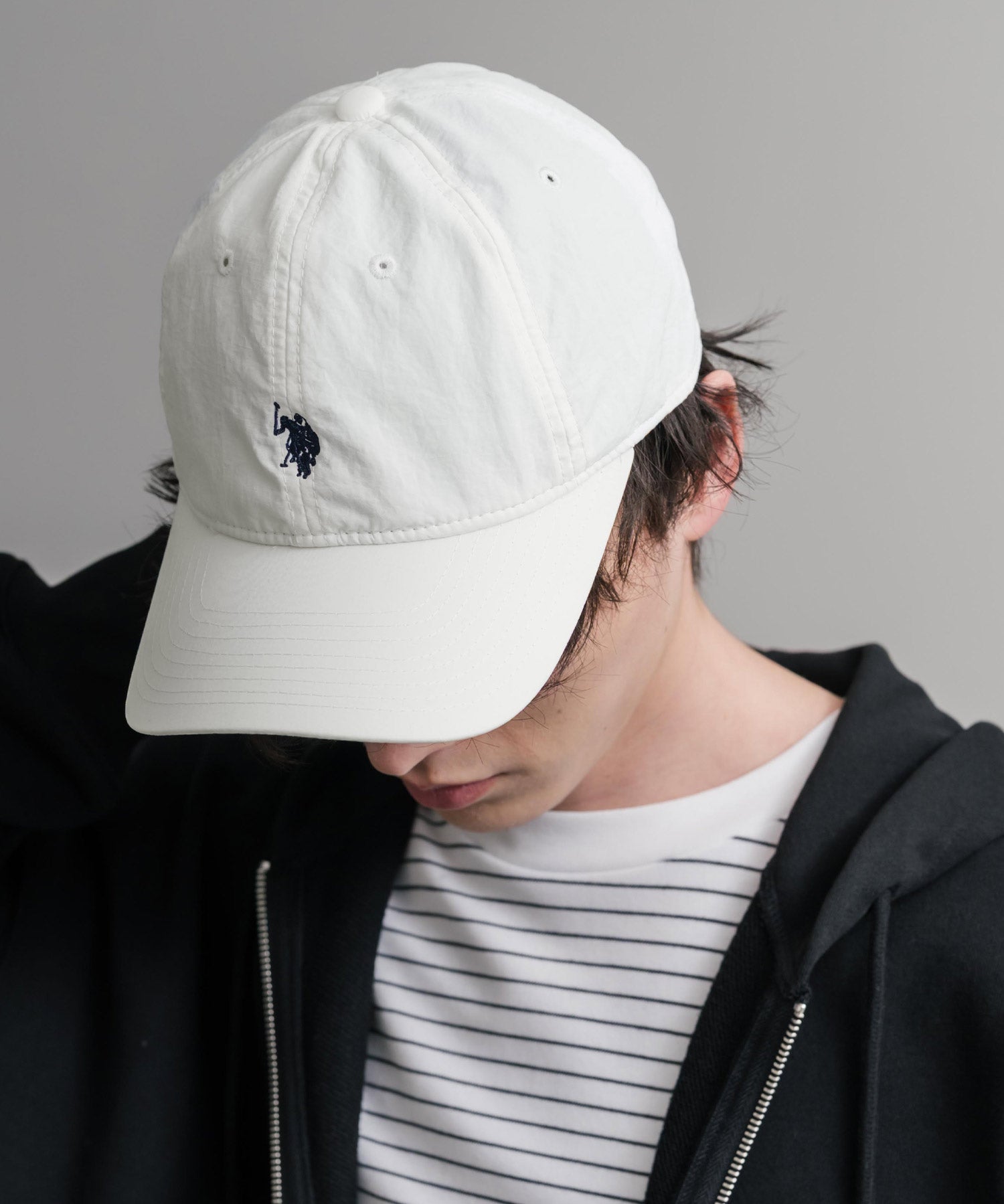 U.S. POLO ASSN. / 刺繡標誌機能尼龍棒球帽