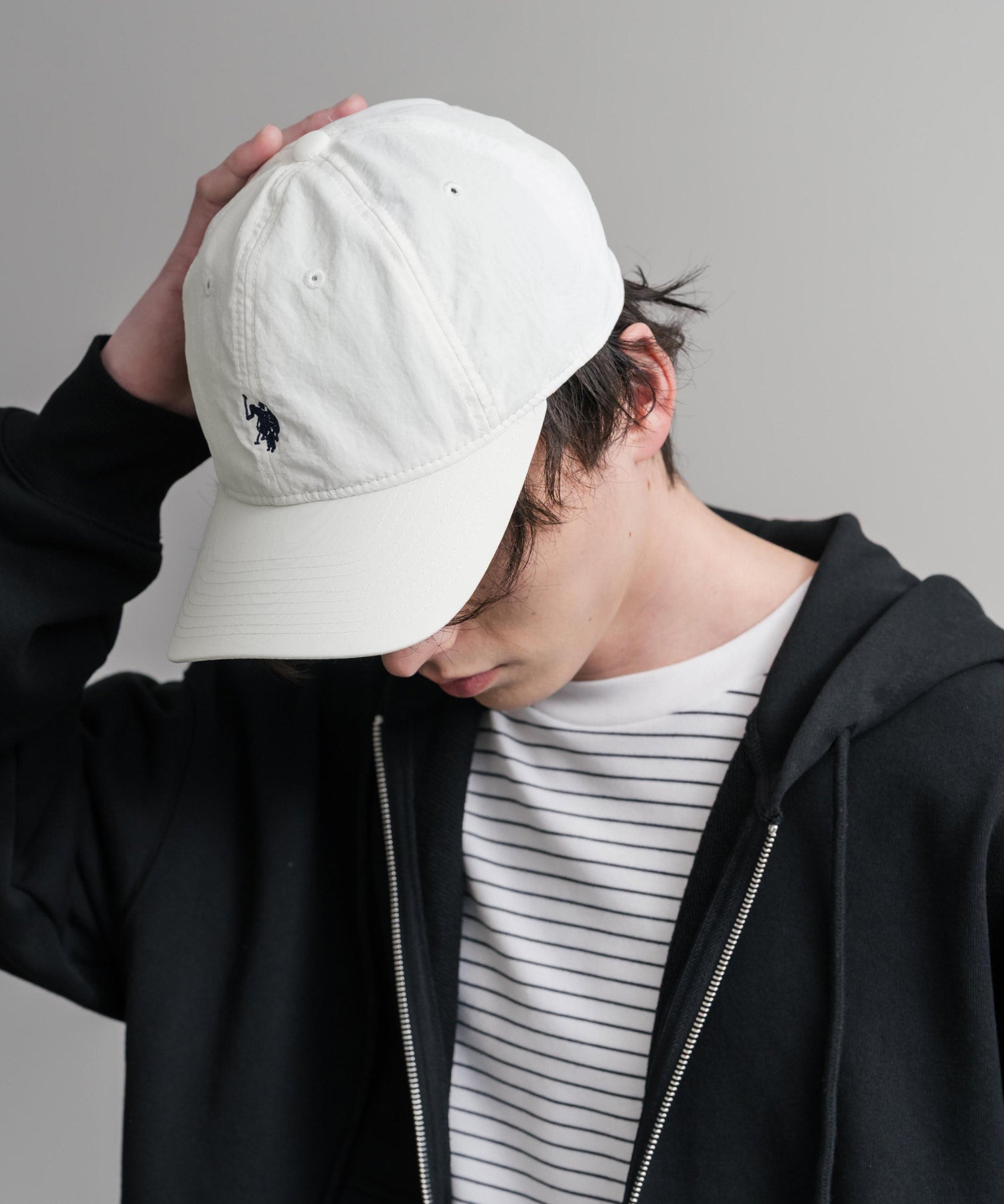 U.S. POLO ASSN. / 刺繡標誌機能尼龍棒球帽