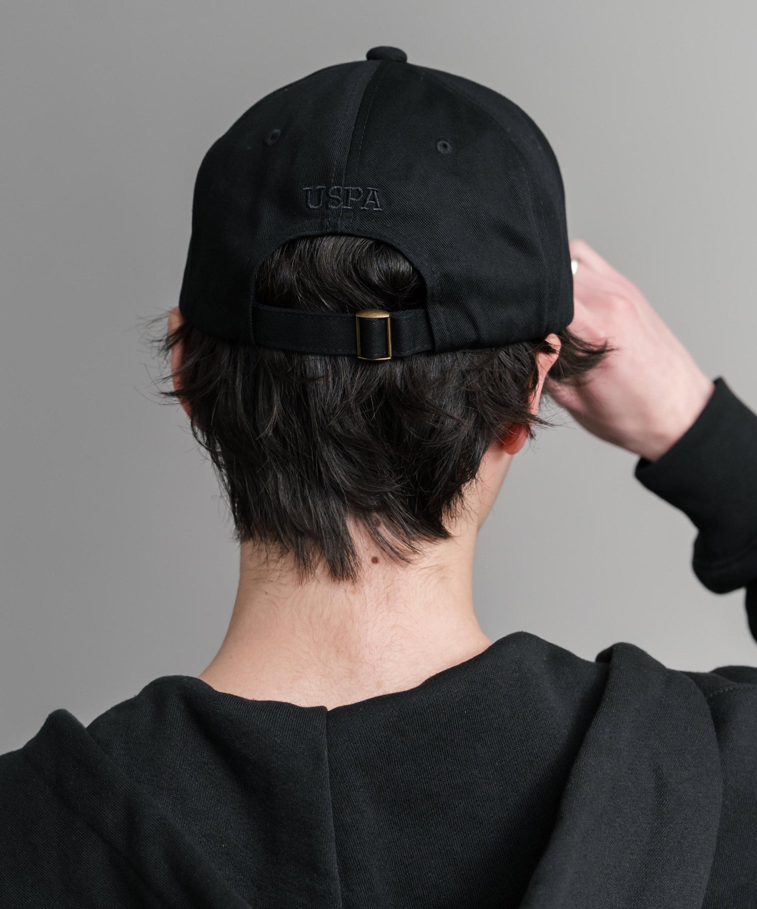 U.S. POLO ASSN. / 刺繡標誌純棉斜紋棒球帽