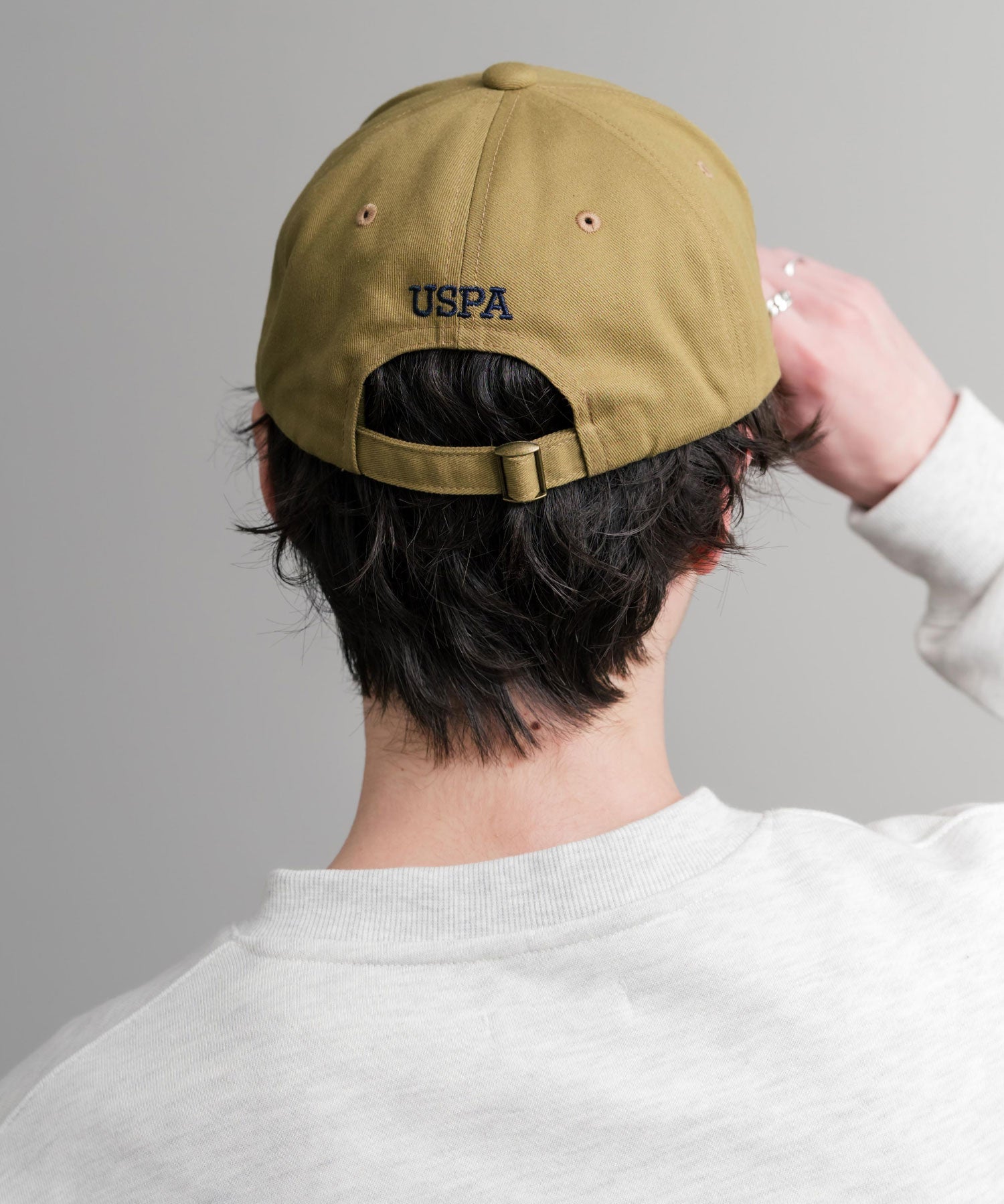 U.S. POLO ASSN. / 刺繡標誌純棉斜紋棒球帽