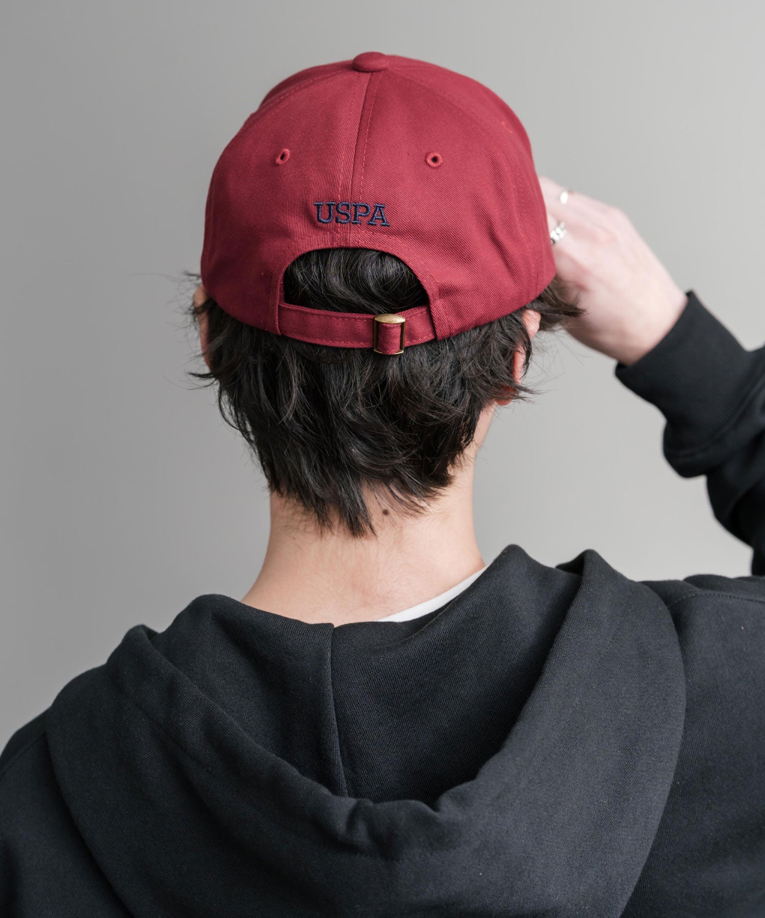 U.S. POLO ASSN. / 刺繡標誌純棉斜紋棒球帽