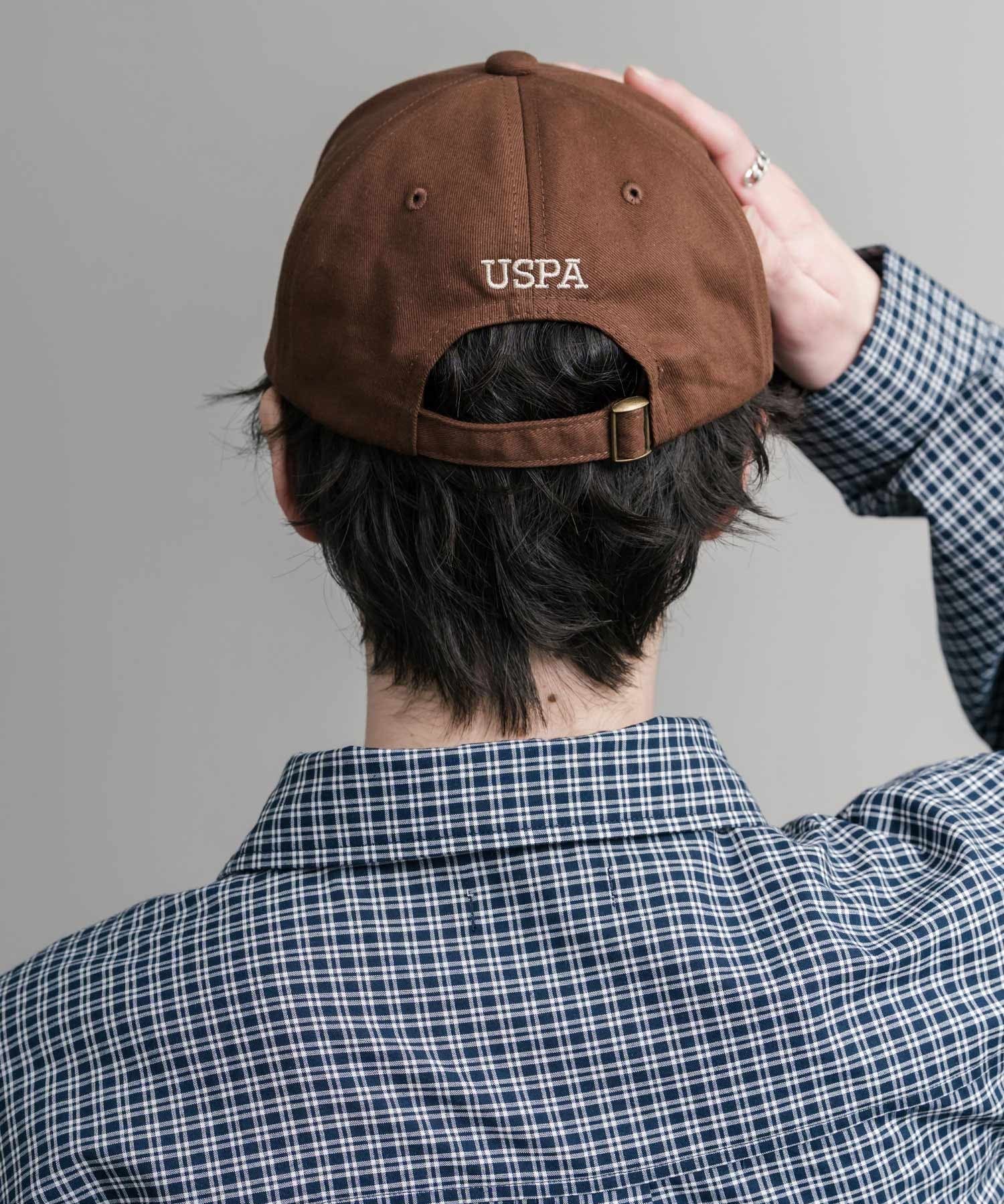 U.S. POLO ASSN. / 刺繡標誌純棉斜紋棒球帽