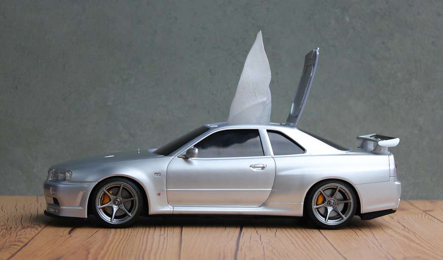 GT-R (BNR34) Nissan skyline (GTR)
WET TISSUE CASE / 濕紙巾盒