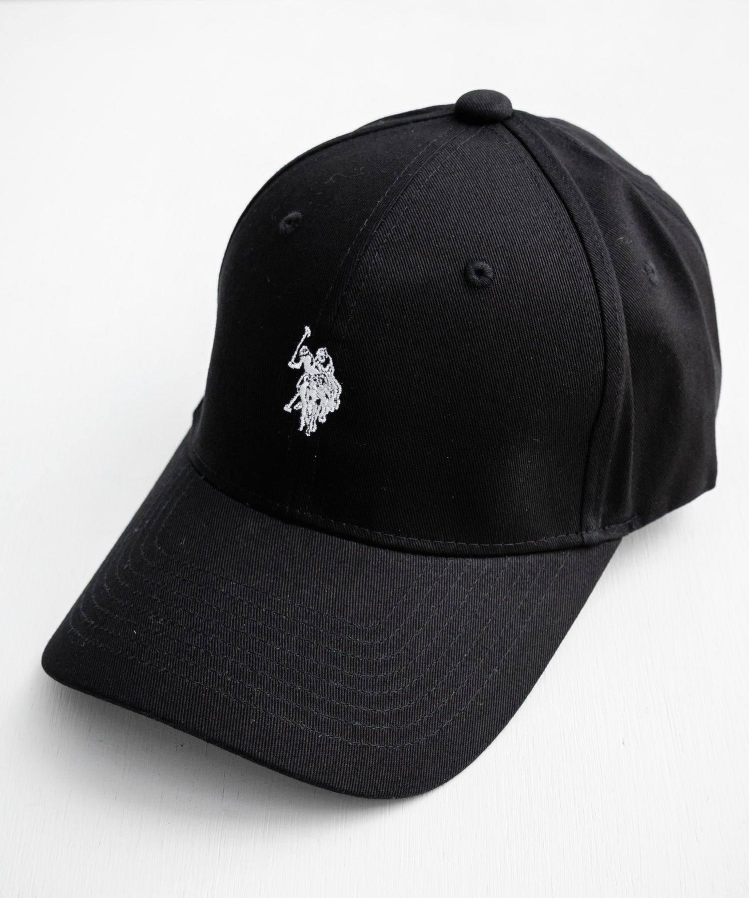 U.S. POLO ASSN. / 刺繡標誌純棉斜紋棒球帽