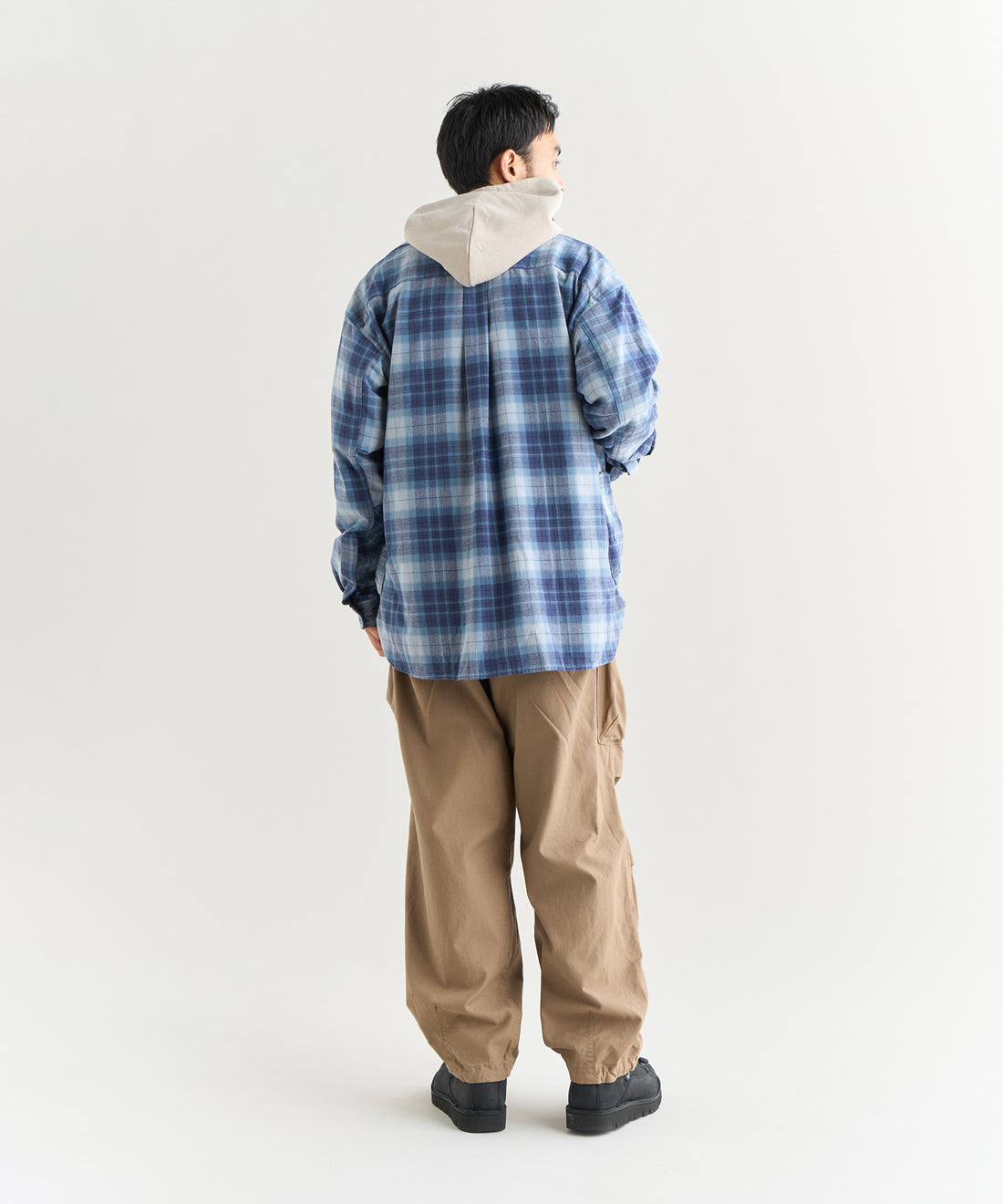 NANGA FADE TARTAN CHECK CAMP SHIRT / 格紋營地襯衫