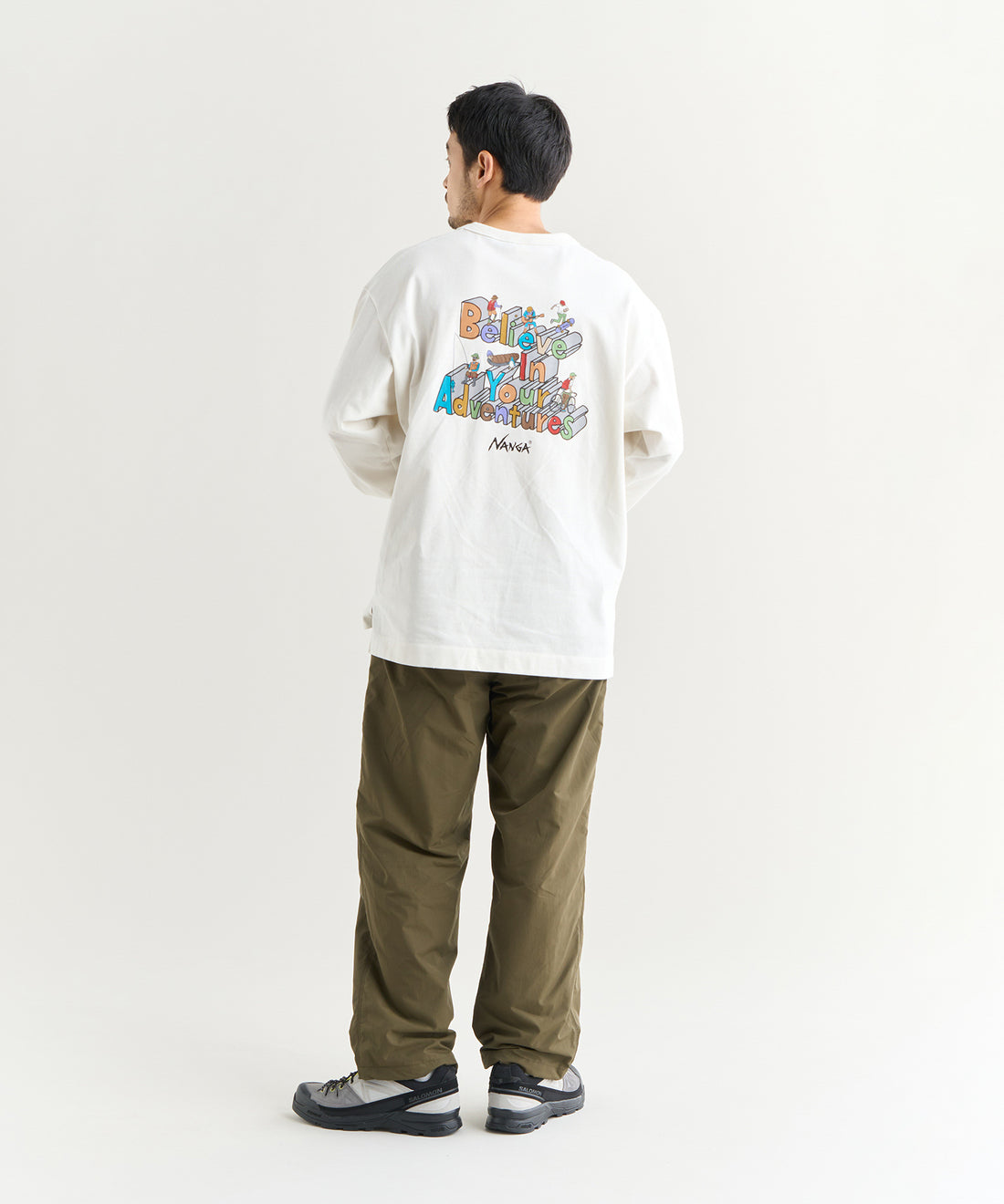 NANGA ECO HYBRID L/S TEE/BOU3 / 長袖T恤