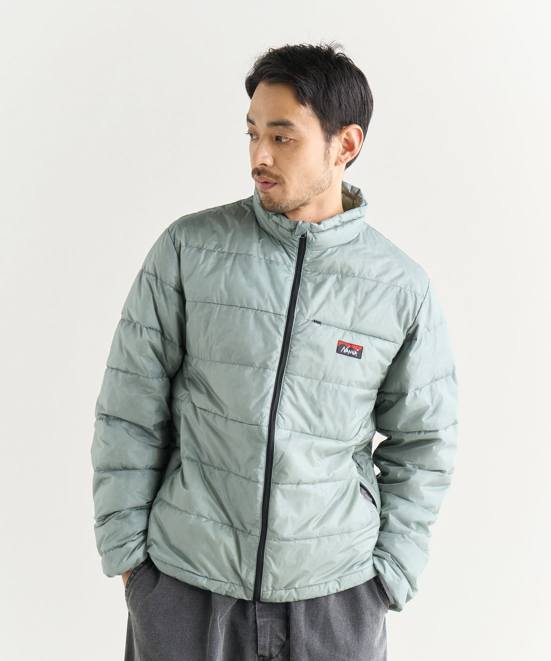 NANGA ATL DOWN ZIP BLOUSON / 輕量機能 立領 羽絨外套