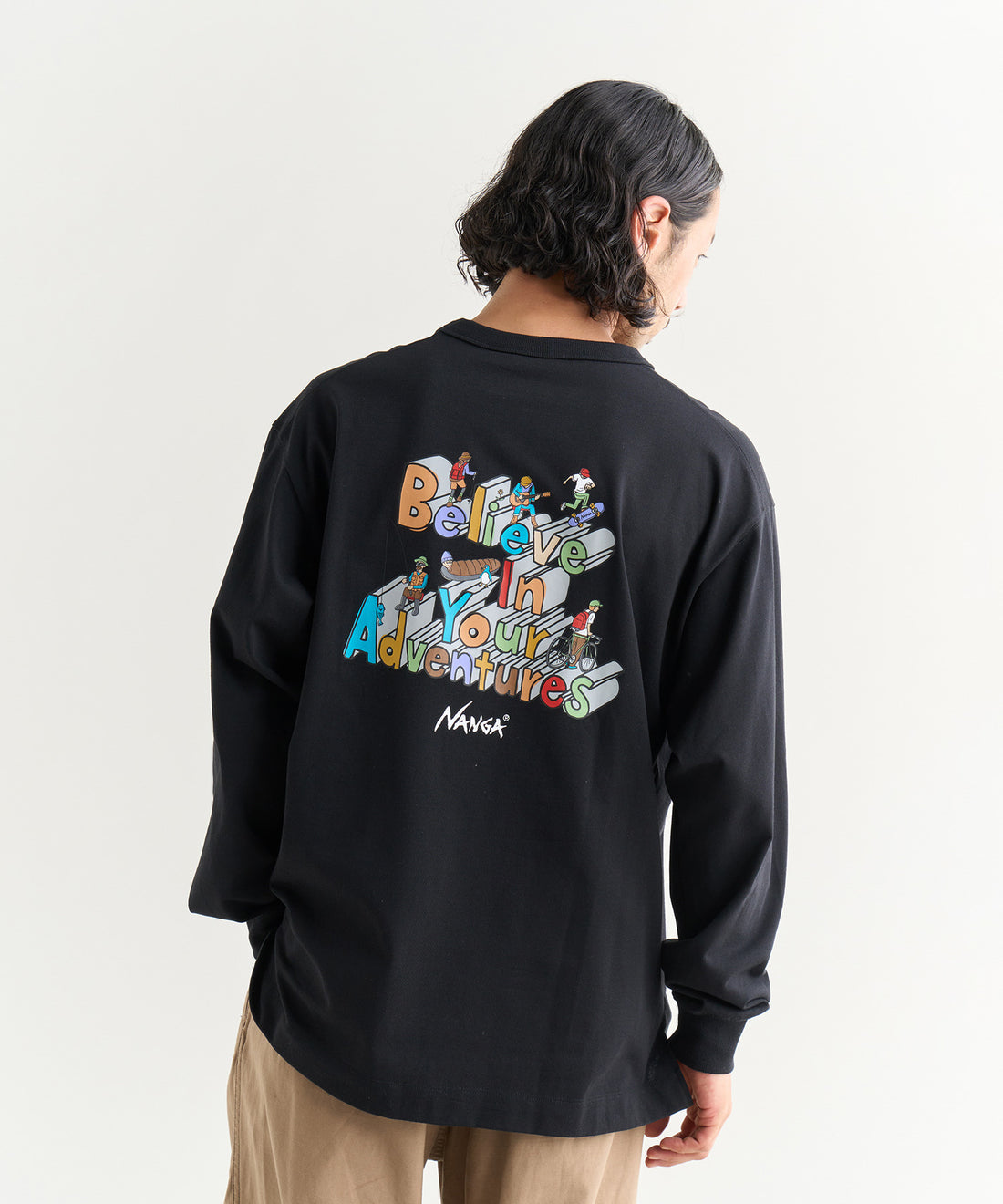 NANGA ECO HYBRID L/S TEE/BOU3 / 長袖T恤