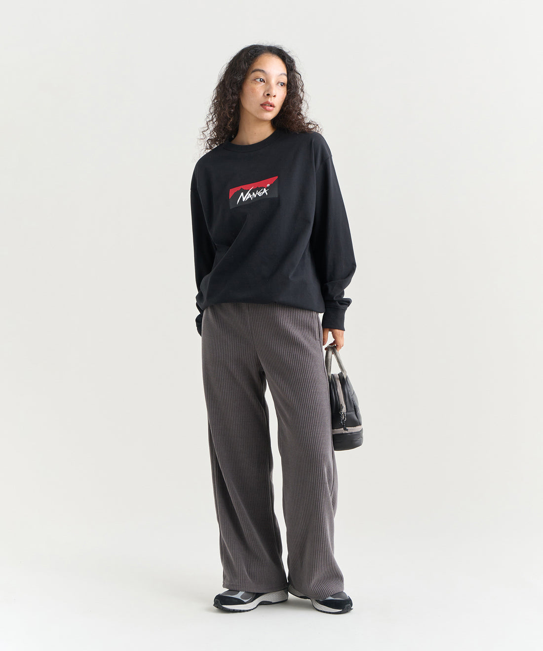 NANGA ECO HYBRID BOX LOGO L/S TEE(UNISEX) / 長袖T恤