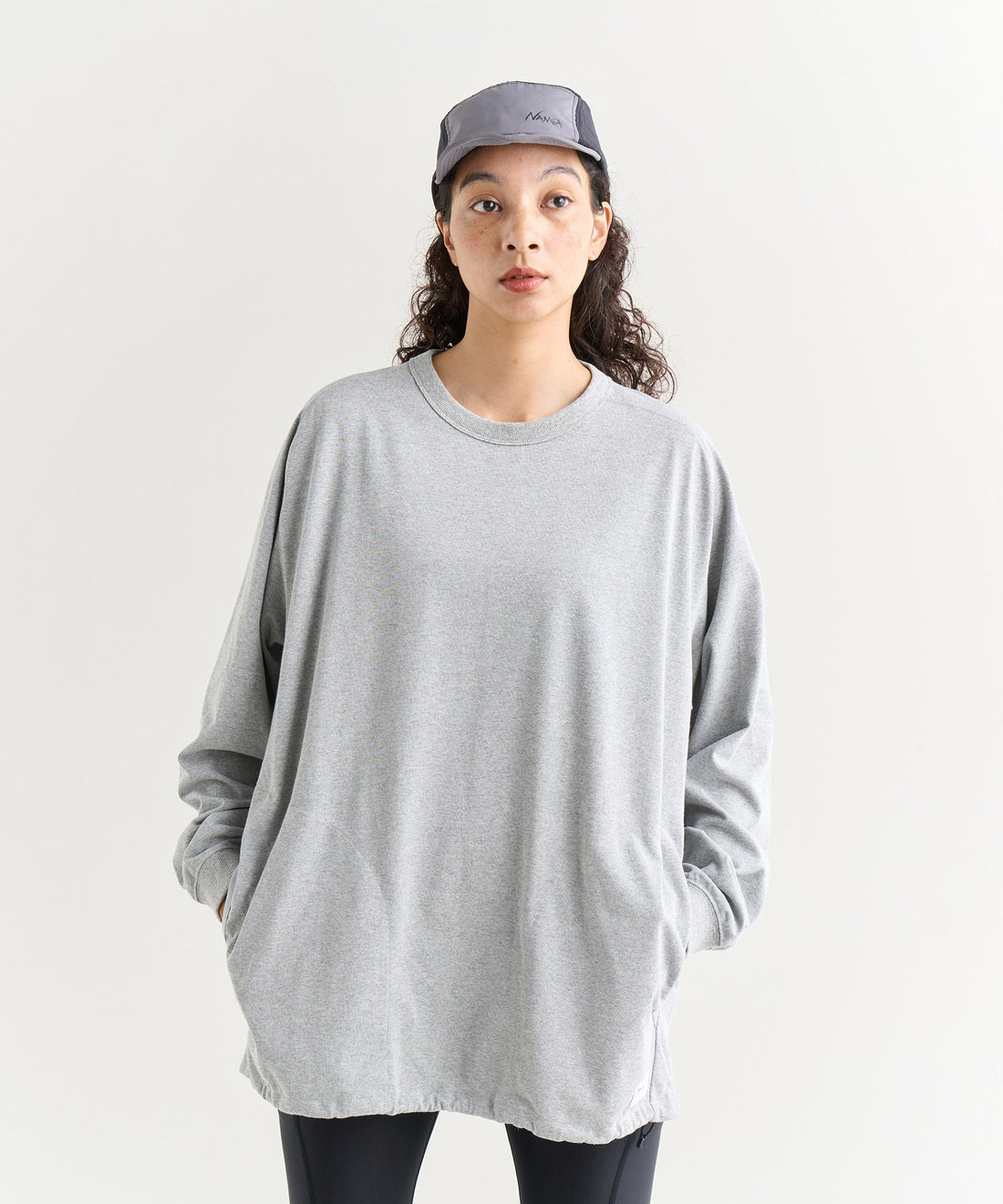 NANGA ECO HYBRID OVERSIZED L/S TEE(MEN) / 長袖機能T恤
