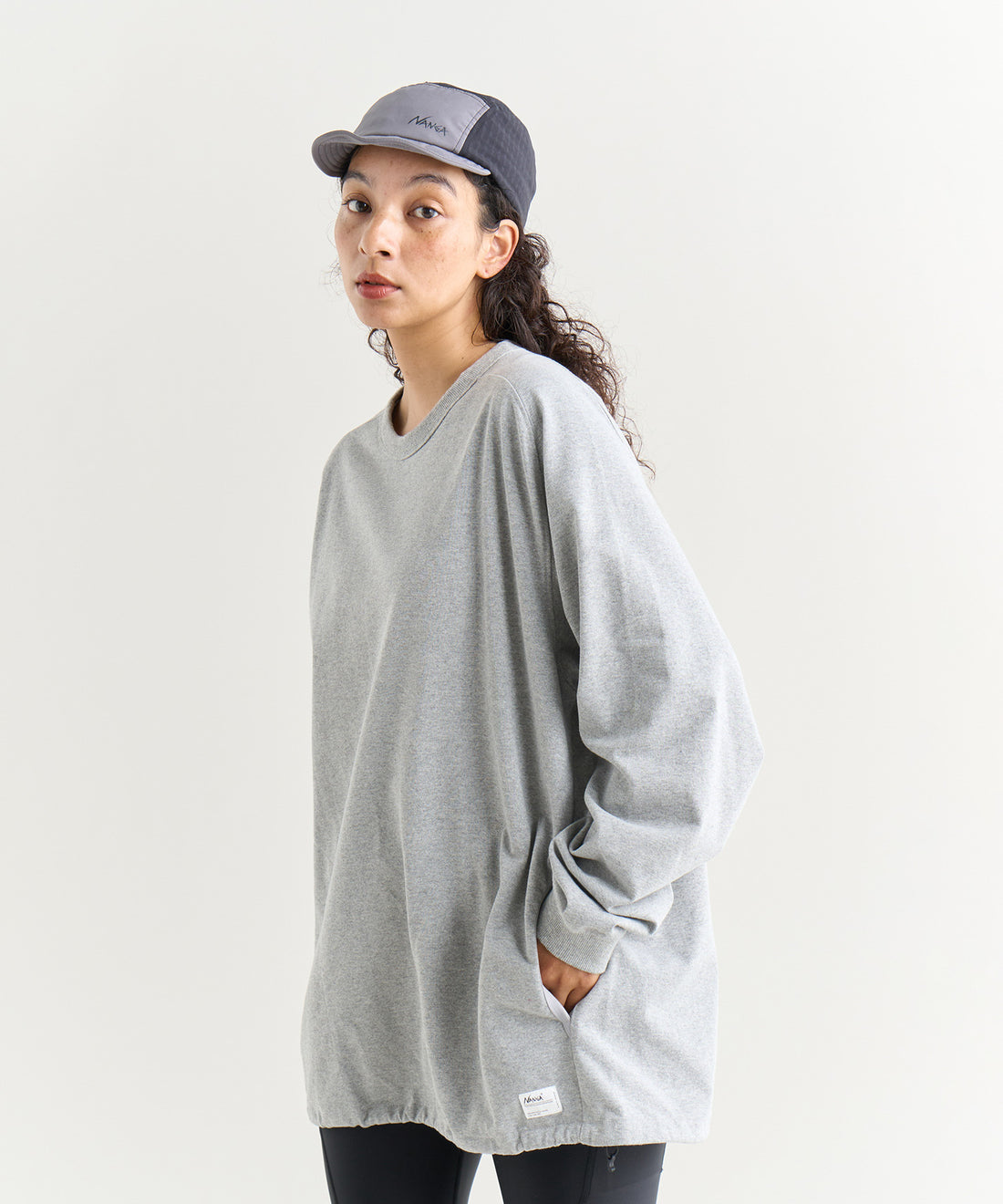 NANGA ECO HYBRID OVERSIZED L/S TEE(MEN) / 長袖機能T恤