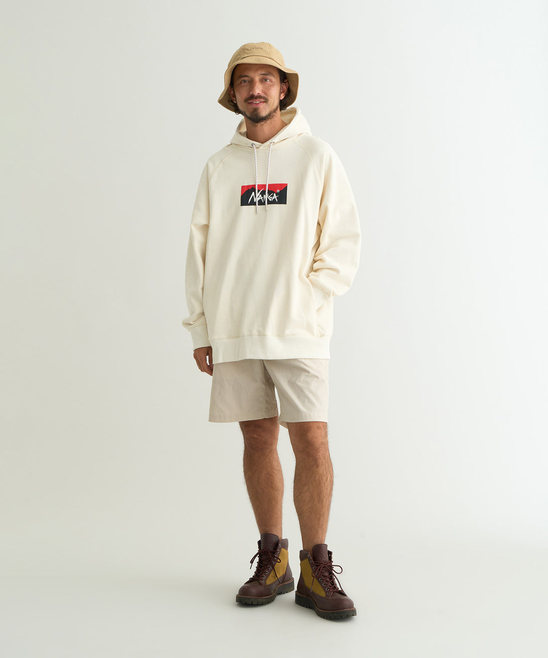 NANGA ECO HYBRID BOX LOGO / 連帽衫
