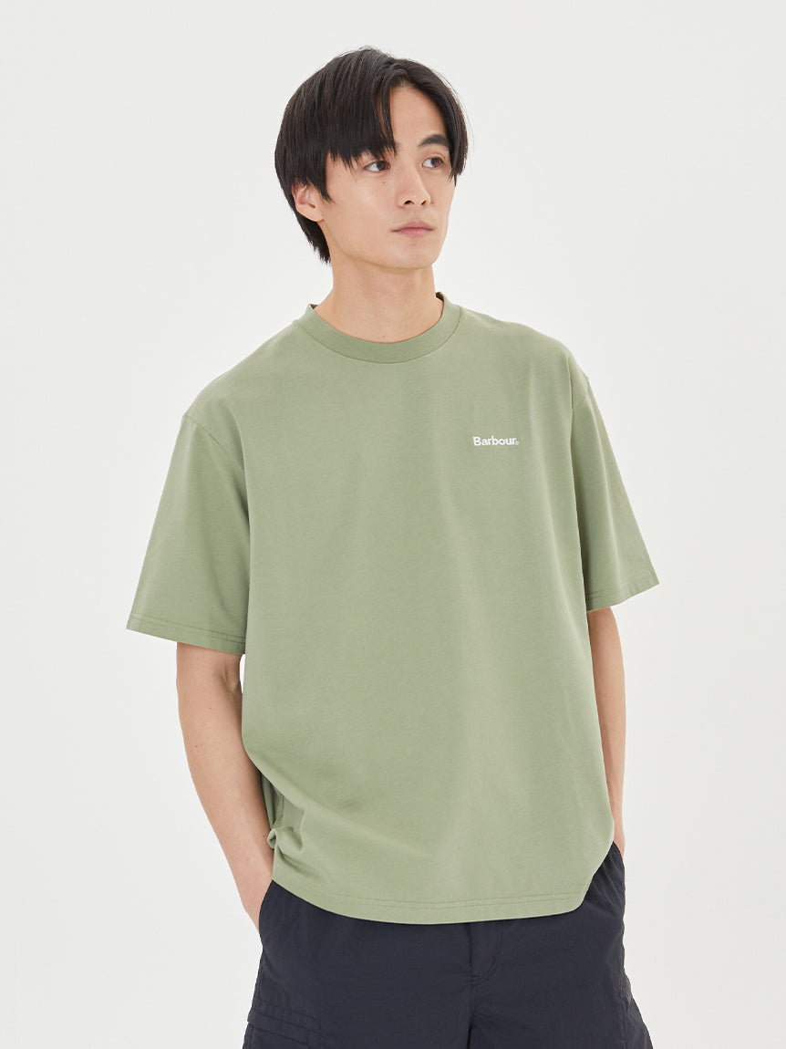 Barbour "JAPAN LIMITED" / 日本限定 刺繡 LOGO 短袖T恤