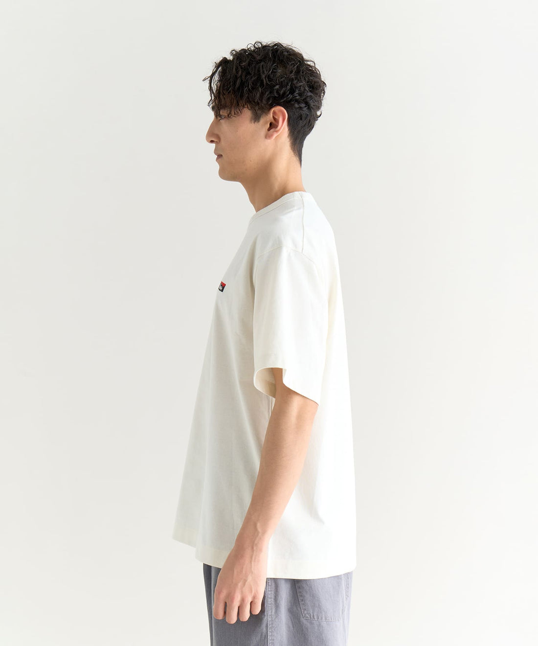 NANGA ECO HYBRID BOX LOGO EMBROIDERY TEE(UNISEX) / 中性款 小標 短袖T恤