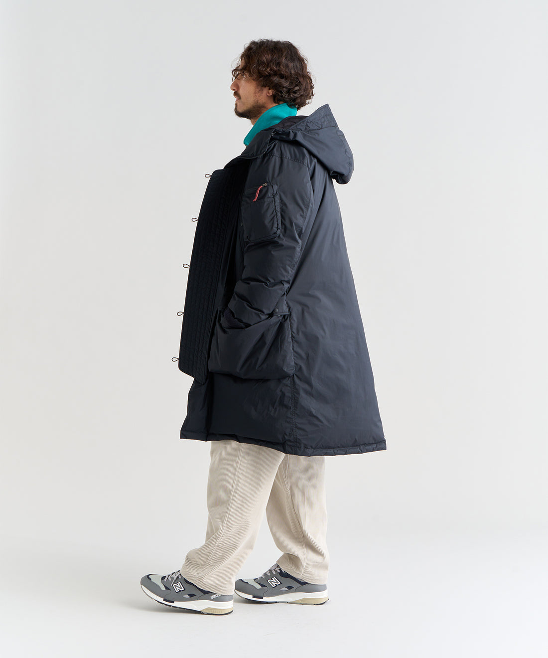 NANGA AURORA TEX DOWN FIELD HALF COAT(MEN) / 機能型軍事輪廓 羽絨外套