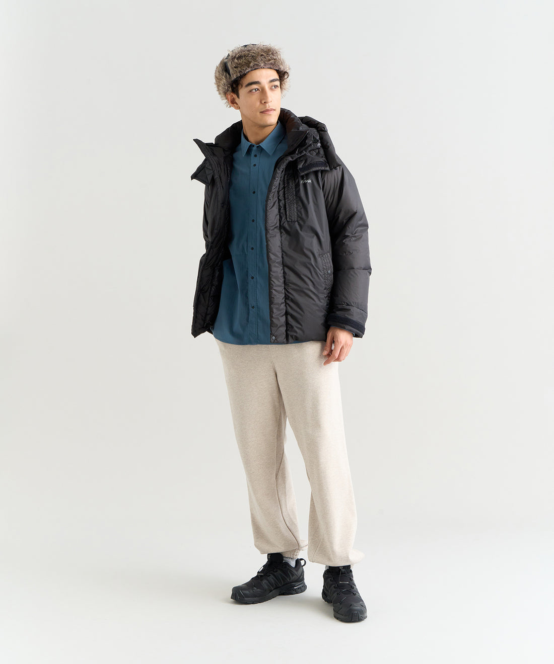 NANGA AURORA TEX LIGHT UTILITY DOWN JACKET(MEN) / 機能羽絨立領外套