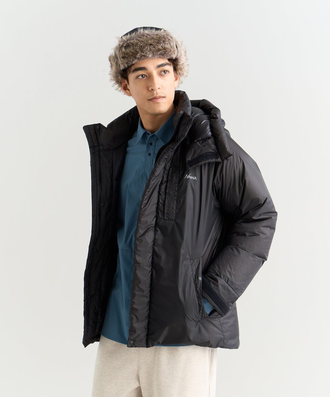 NANGA AURORA TEX LIGHT UTILITY DOWN JACKET(MEN) / 機能羽絨立領外套