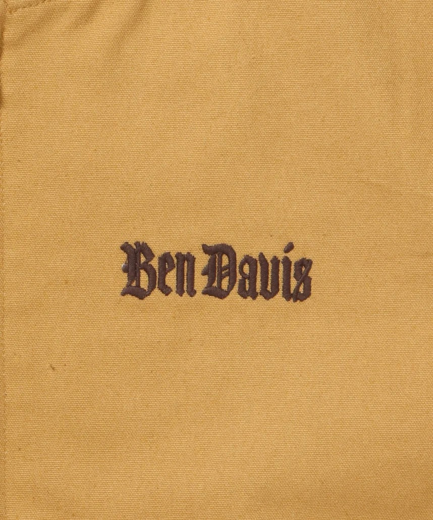 BEN DAVIS / 復古刺繡羅紋袖口 帆布工作外套