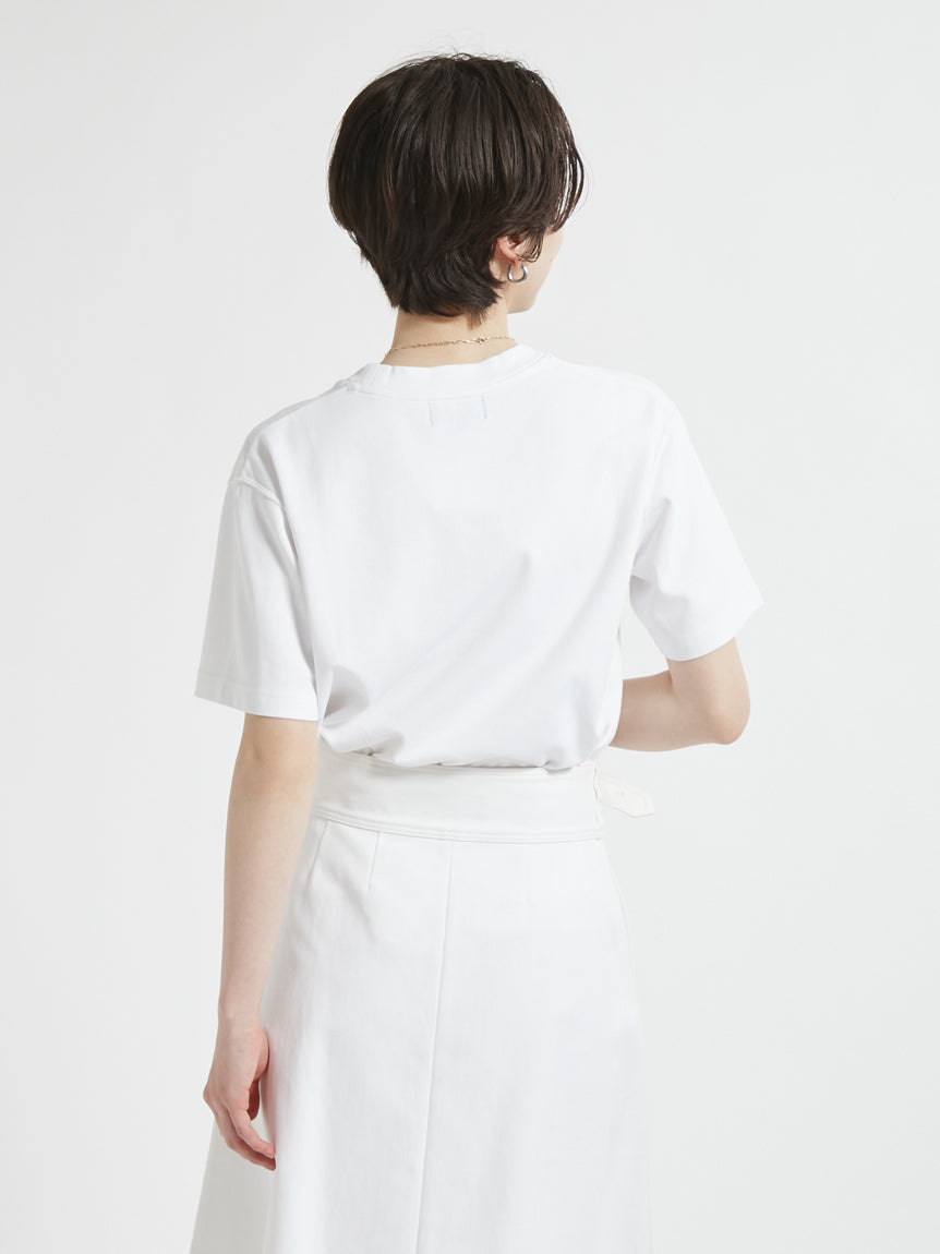 BARBOUR / 胸口刺繡口袋羅馬布 短袖T恤(日本限定/女裝)