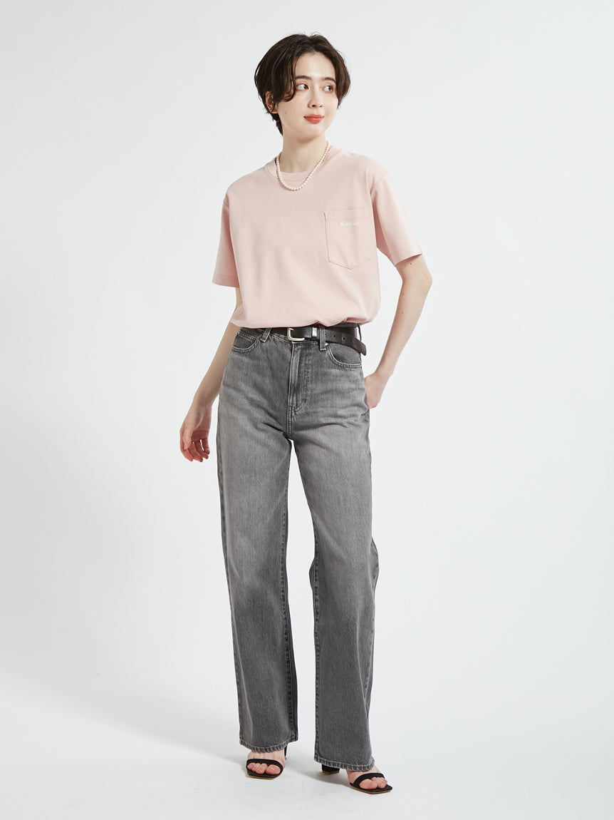 BARBOUR / 胸口刺繡口袋羅馬布 短袖T恤(日本限定/女裝)