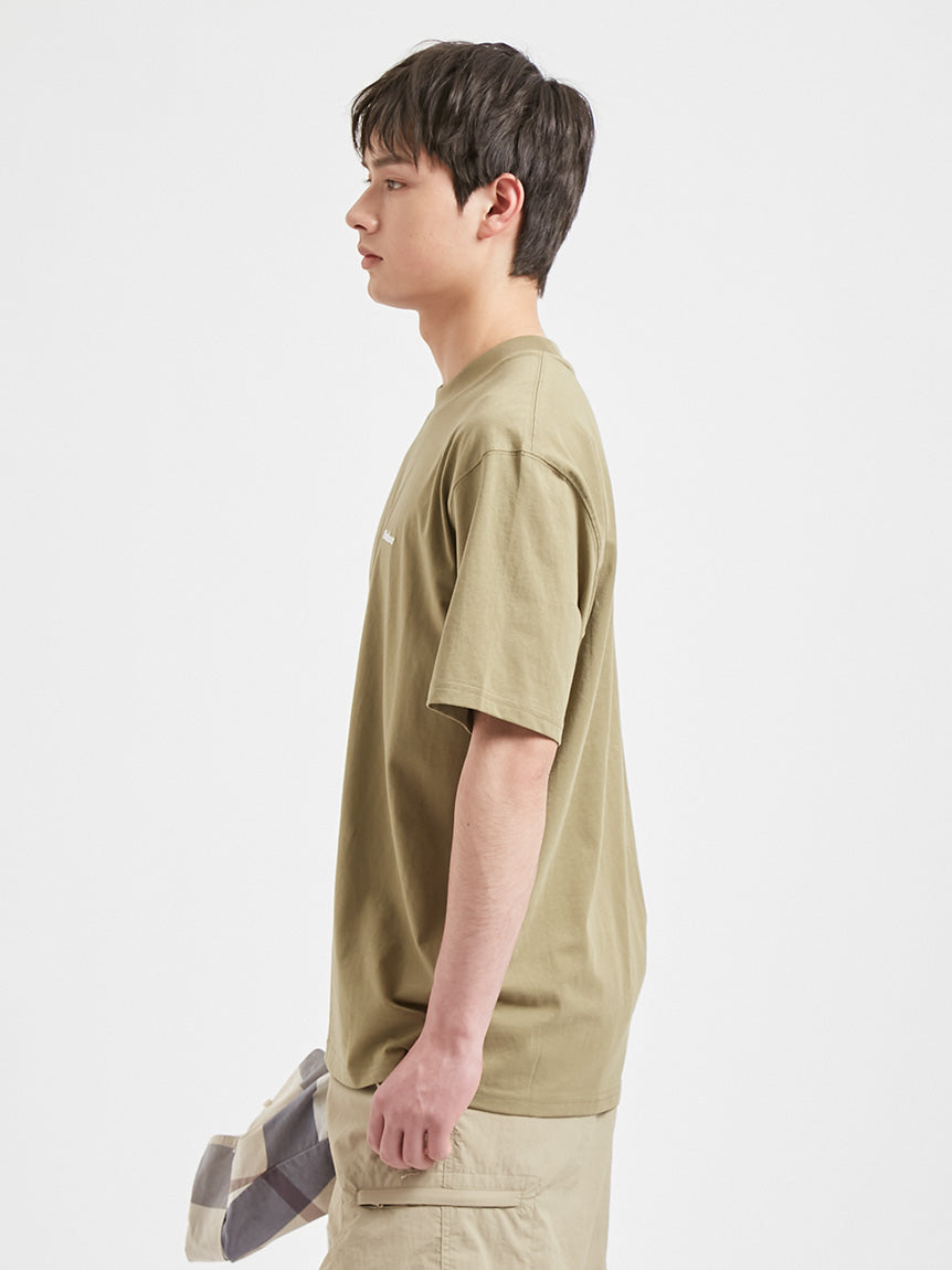 BARBOUR / 簡約刺繡標誌短袖T恤(日本限定)
