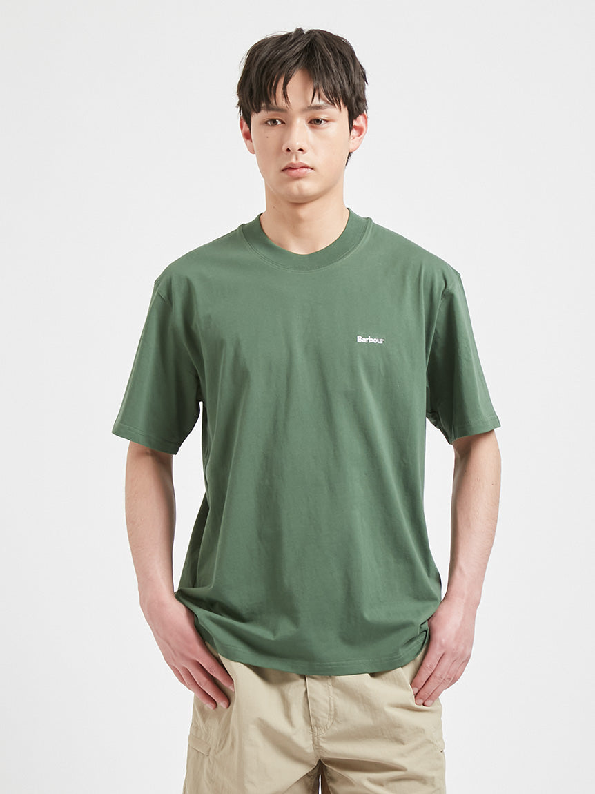 BARBOUR / 簡約刺繡標誌短袖T恤(日本限定)
