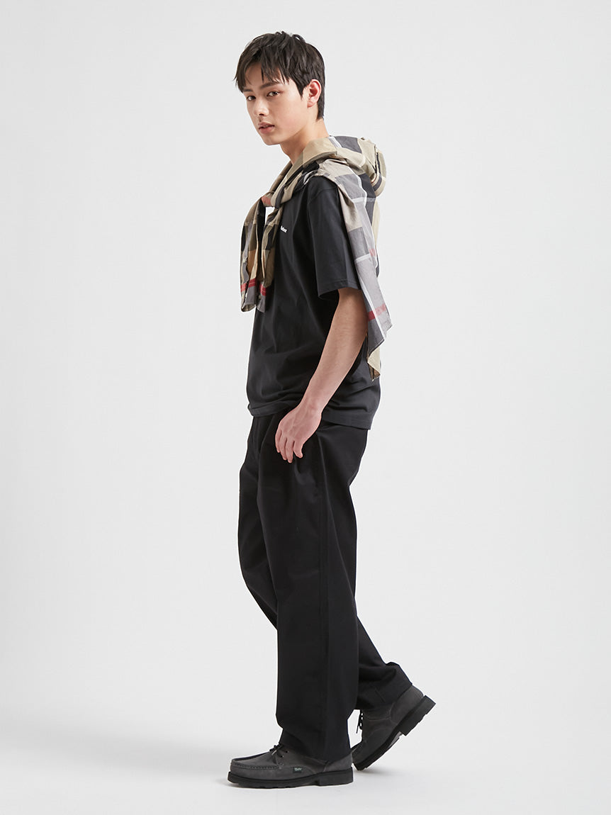 BARBOUR / 簡約刺繡標誌短袖T恤(日本限定)