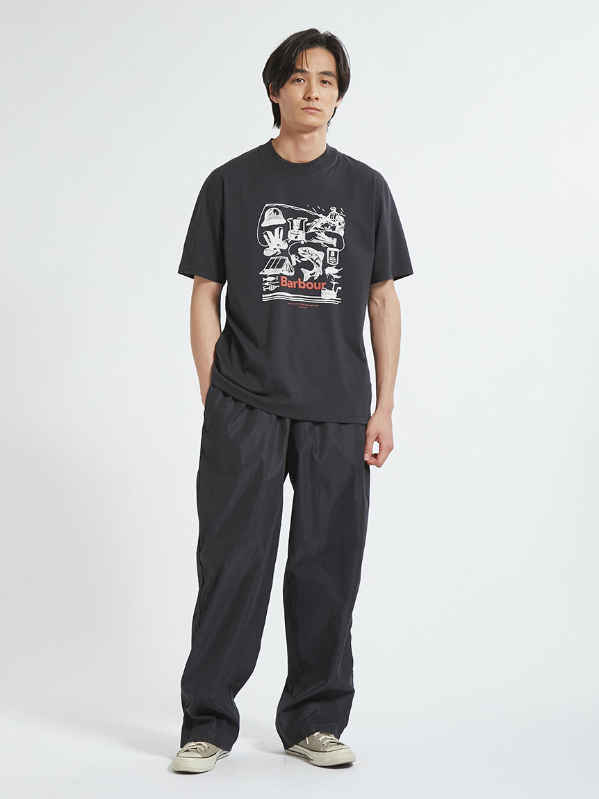 BARBOUR / 戶外圖像拼貼印花 短袖T恤(日本限定)