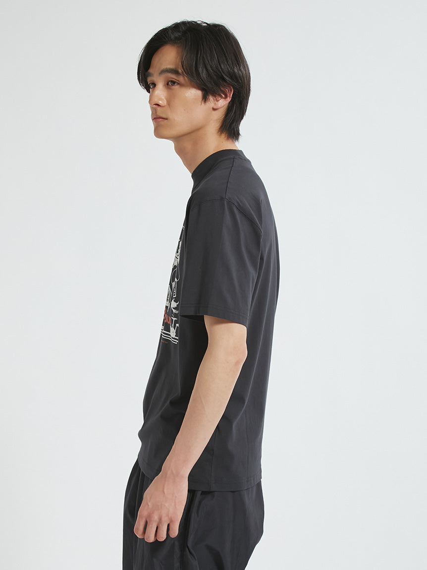 BARBOUR / 戶外圖像拼貼印花 短袖T恤(日本限定)