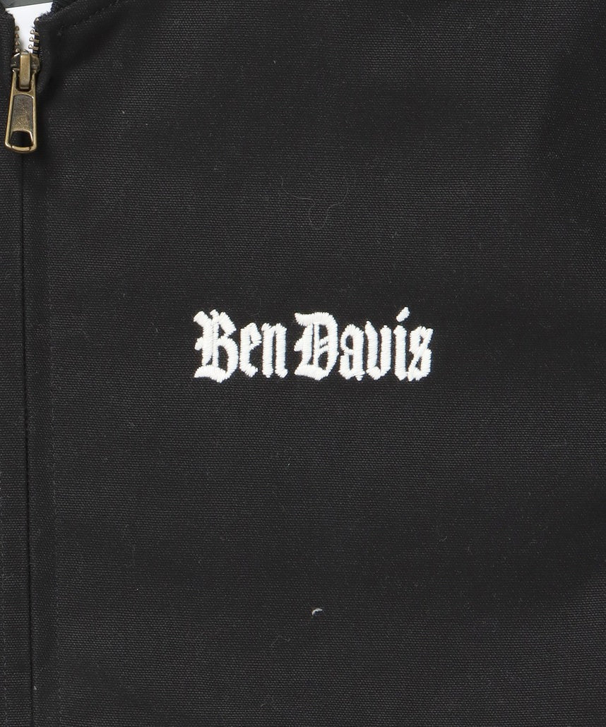 BEN DAVIS / 復古刺繡羅紋袖口 帆布工作外套