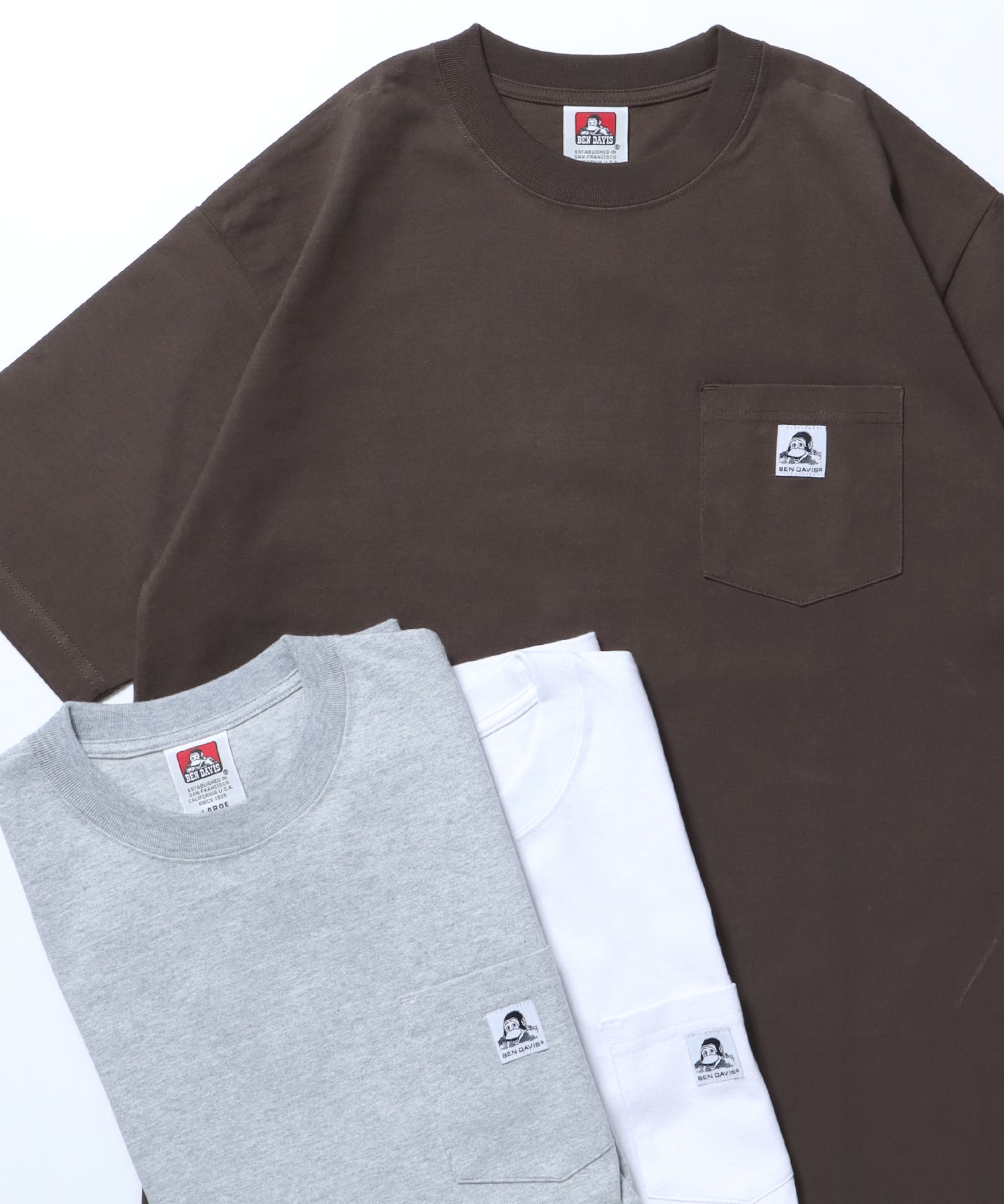 BEN DAVIS WHITE LABEL BIG POCKET TEE / 白標 口袋 短袖T恤