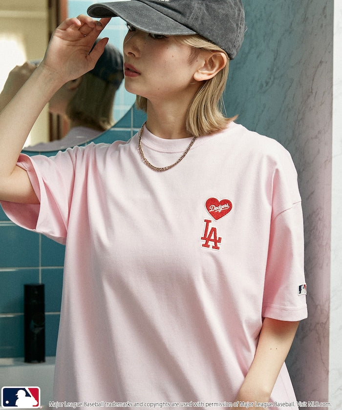 MLB x FREAK’S STORE愛心刺繡 短袖T恤