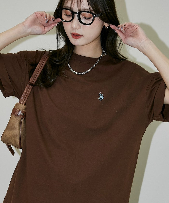 U.S. POLO ASSN. / 刺繡小標 涼感 短袖T恤