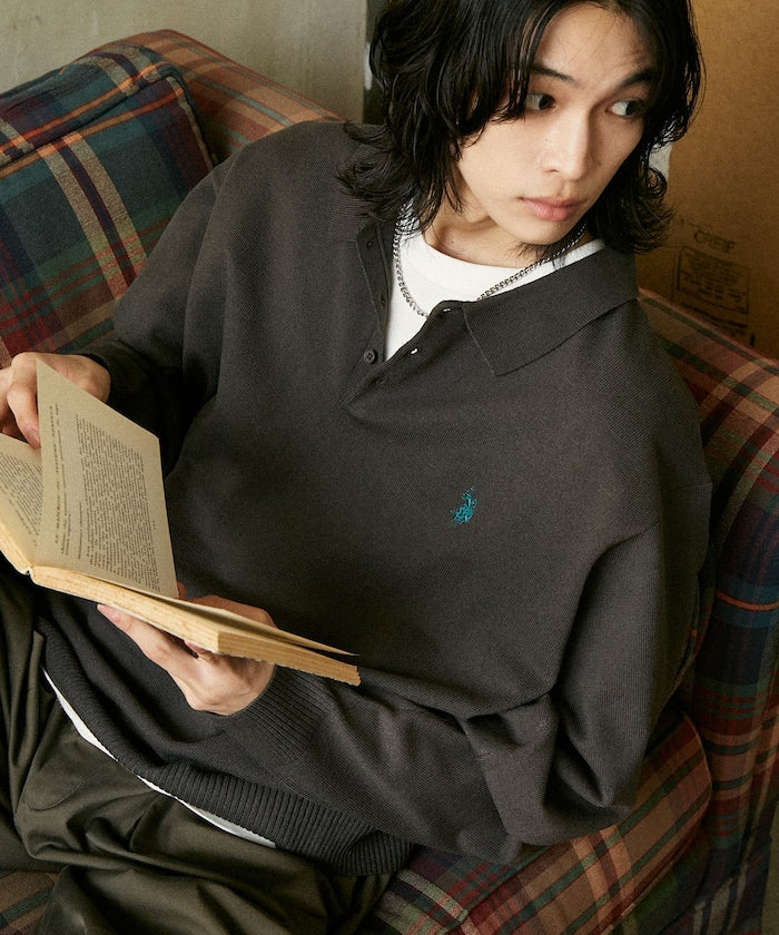 U.S. POLO ASSN. / SWEAT LIKE KNIT POLO衫