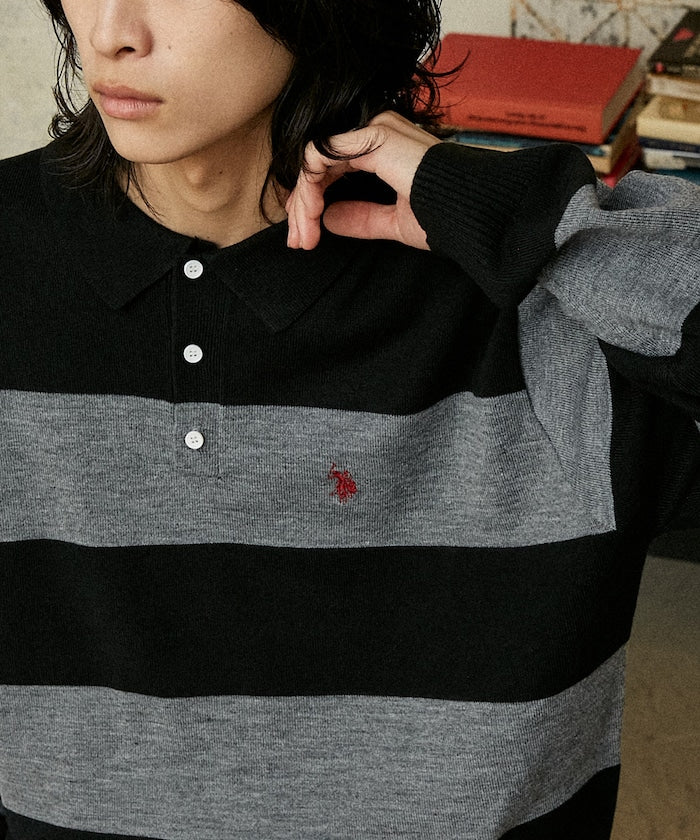 U.S. POLO ASSN. / SWEAT LIKE KNIT POLO衫
