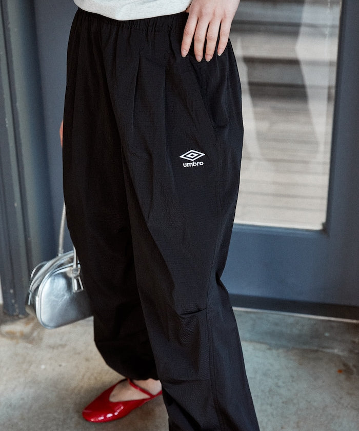 UMBRO / 機能格紋 抽繩長褲